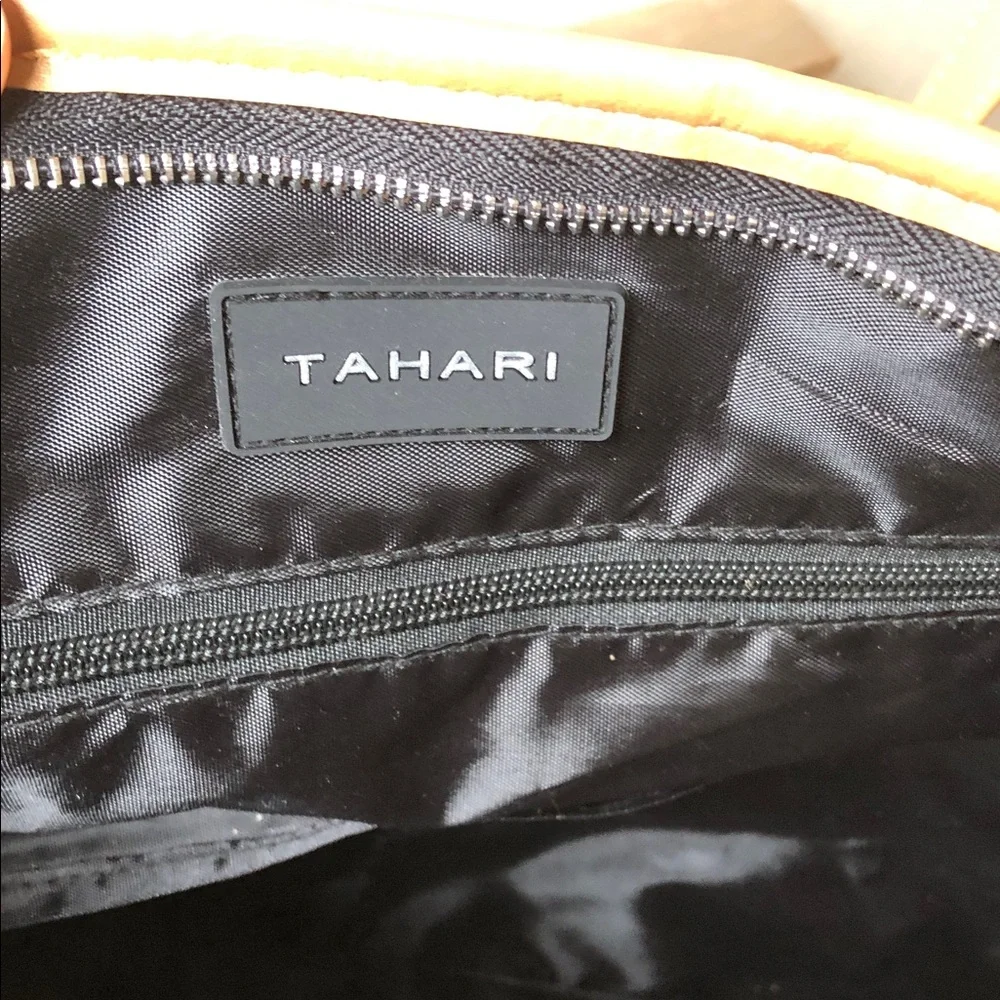 Tahari Black and Tan Tote Bag New Without Tag